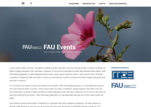 FAU-Events Startseite全屏截图