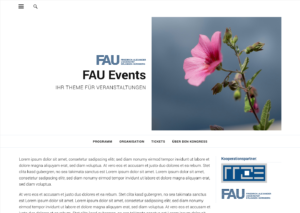 FAU-Events Startseite广场截图